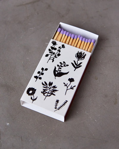 Leif Candle Matches, Botanical Print