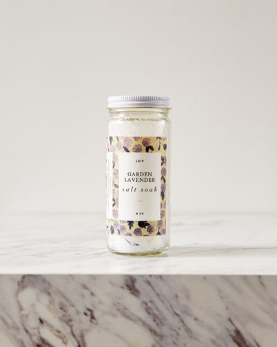 Leif Natural Soaking Salts, Garden Lavender