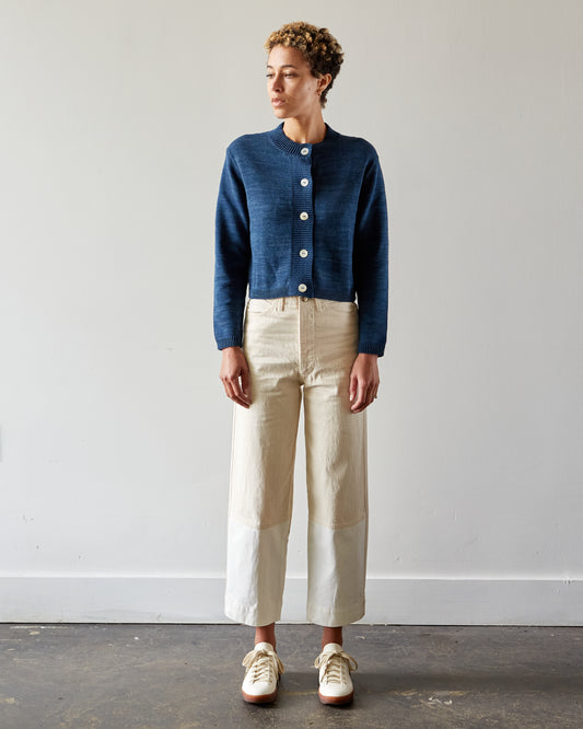 Micaela Greg Seamed Jean, CreamWhite
