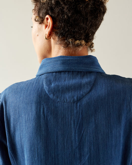 Maria Stanley Sebastian Blouse, Indigo Denim