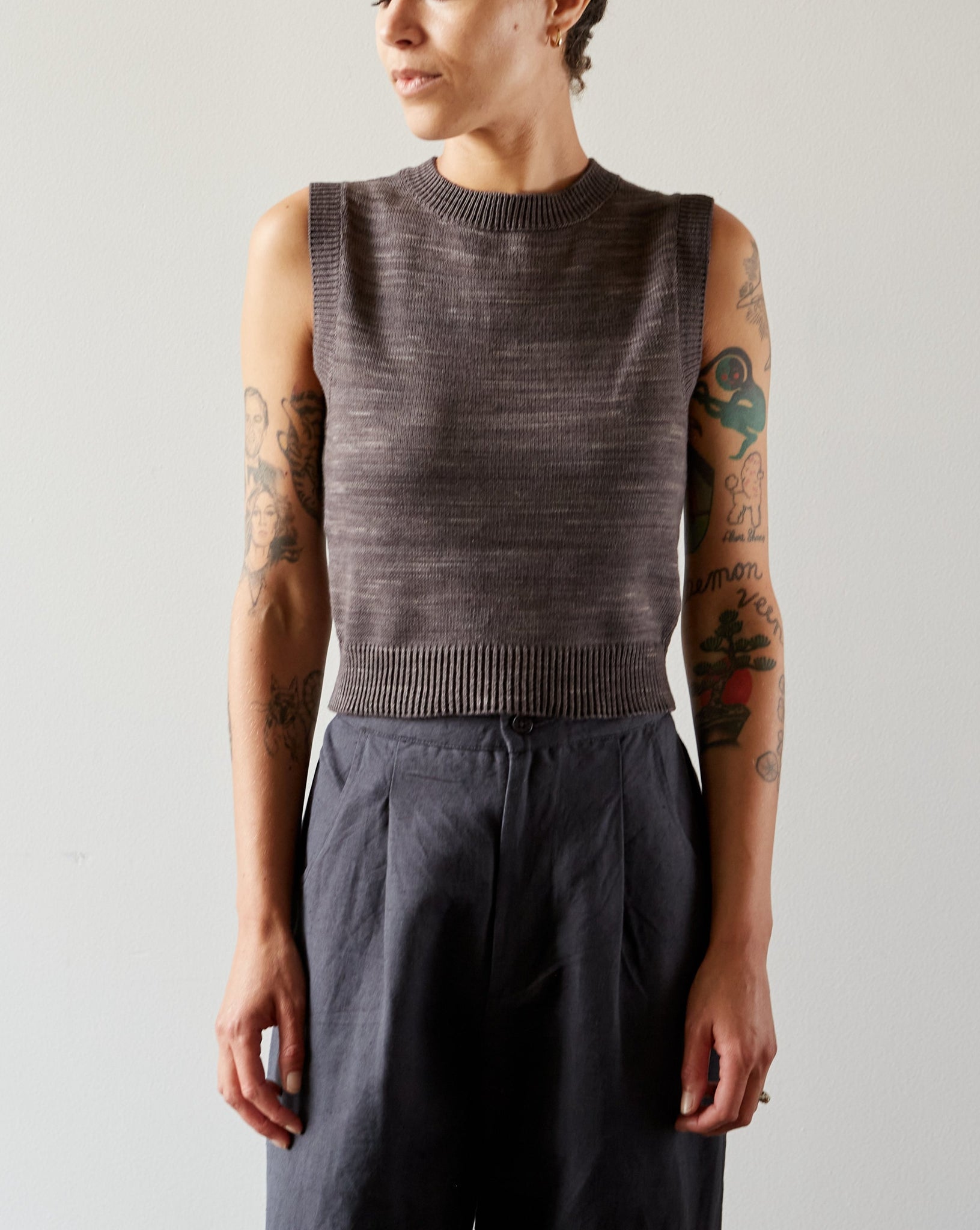 Maria Stanley Sweater Vest, Charcoal