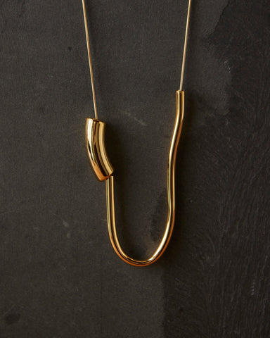 Maslo Chock A Block Necklace, Gold