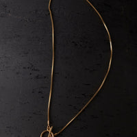 Maslo Fine Chain Toggle Necklace