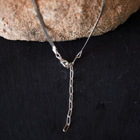 Maslo Herringbone Necklace Small, Sterling Silver