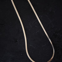 Maslo Herringbone Necklace Small, Sterling Silver