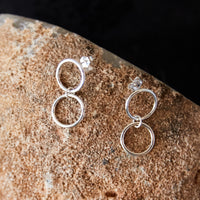 Maslo Large Link Earrings, Sterling Silver