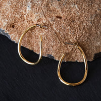 Maslo Small Agnes Earrings, Gold