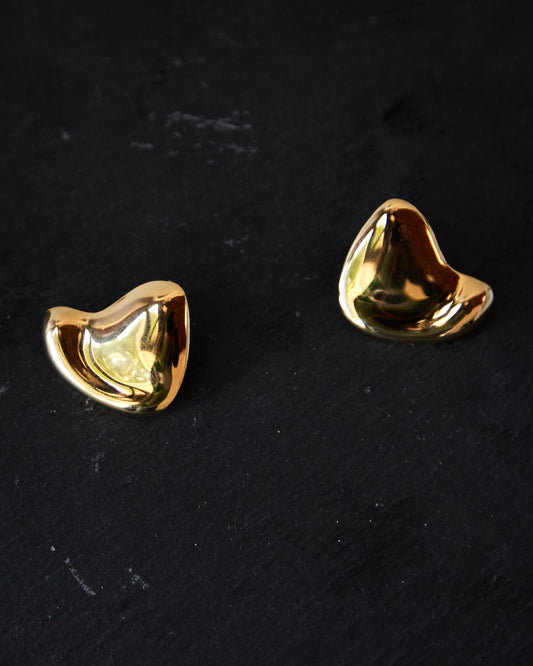 Maslo Thera Earrings, Gold