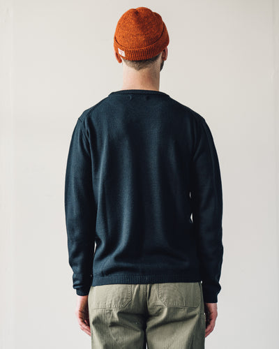 Merz b. Schwanen Relaxed Crewneck Pullover, Black