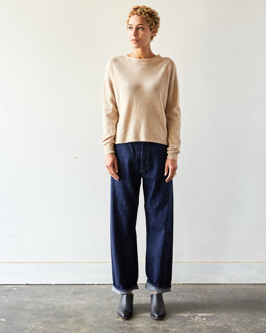 Merz b. Schwanen Crew Neck Pullover, Nature Mel.