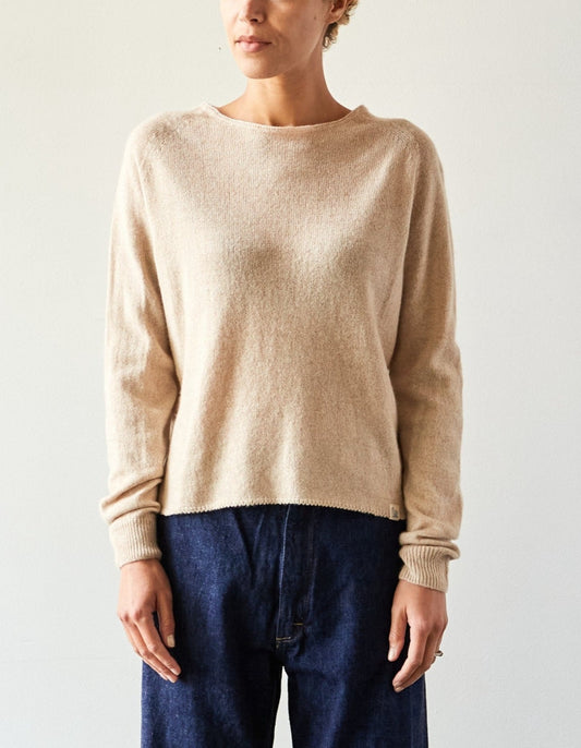 Merz b. Schwanen Crew Neck Pullover, Nature Mel.