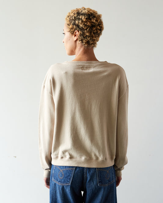 Merz b. Schwanen Cropped Sweatshirt, Feather Grey