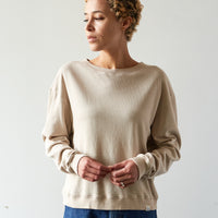 Merz b. Schwanen Cropped Sweatshirt, Feather Grey