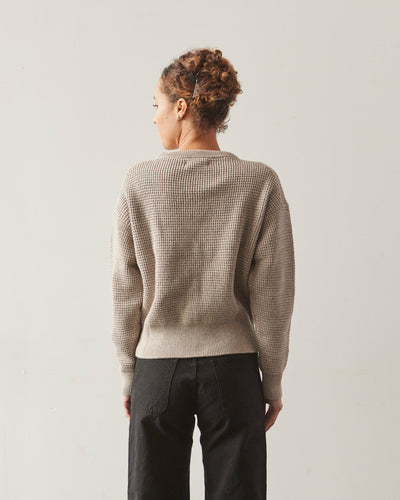 Merz b. Schwanen Relaxed Crewneck Pullover, Grey Melange