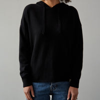 Merz b. Schwanen Relaxed Fit Hoodie, Deep Black