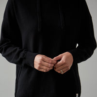 Merz b. Schwanen Relaxed Fit Hoodie, Deep Black