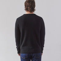 Merz b. Schwanen Ribbed Pullover, Deep Black