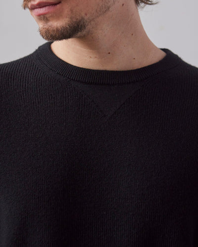 Merz b. Schwanen Ribbed Pullover, Deep Black