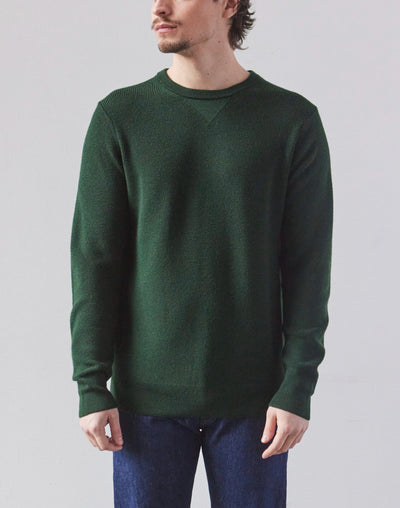 Merz b. Schwanen Ribbed Pullover, Forest