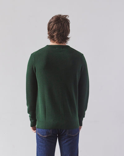 Merz b. Schwanen Ribbed Pullover, Forest