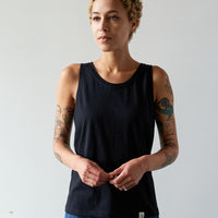 Merz b. Schwanen Tank Top, Deep Black