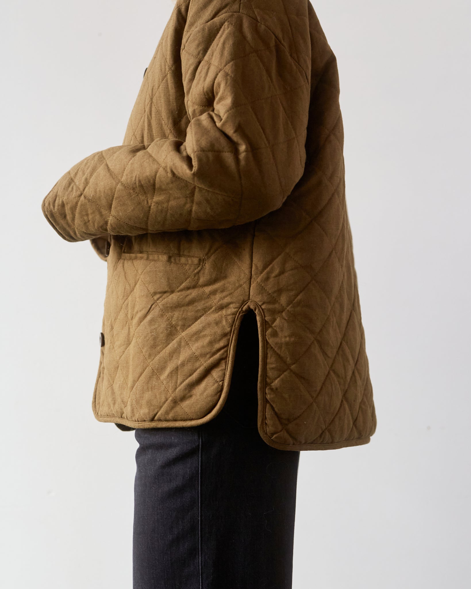Micaela Greg Cross Quilt Jacket, Fir