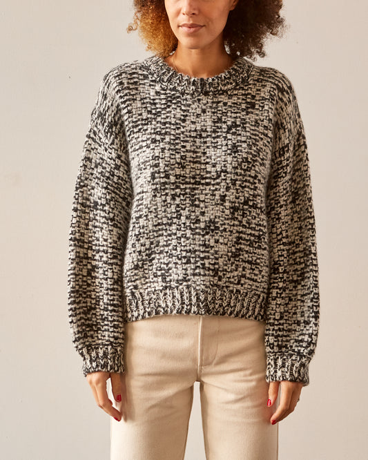 Micaela Greg Marle Sweater, Black/Cream