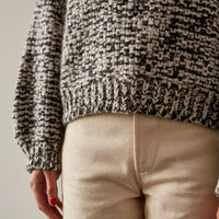 Micaela Greg Marle Sweater, Black/Cream