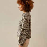 Micaela Greg Marle Sweater, Black/Cream