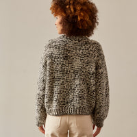 Micaela Greg Marle Sweater, Black/Cream