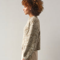 Micaela Greg Marle Sweater, Olive/Cream