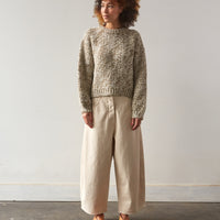 Micaela Greg Marle Sweater, Olive/Cream