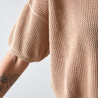 Micaela Greg Mesh Tee, Cork