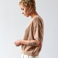 Micaela Greg Mesh Tee, Cork