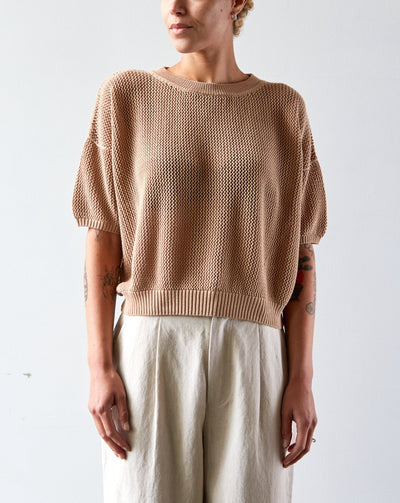 Micaela Greg Mesh Tee, Cork