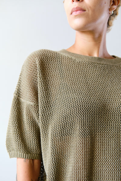 Micaela Greg Mesh Tee, Terre