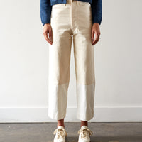 Micaela Greg Seamed Jean, CreamWhite