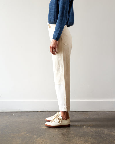 Micaela Greg Seamed Jean, CreamWhite