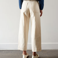 Micaela Greg Seamed Jean, CreamWhite