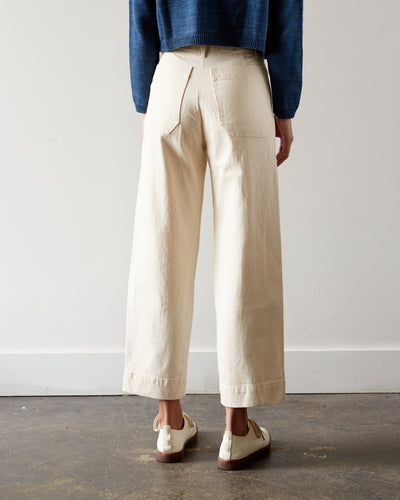 Micaela Greg Seamed Jean, CreamWhite