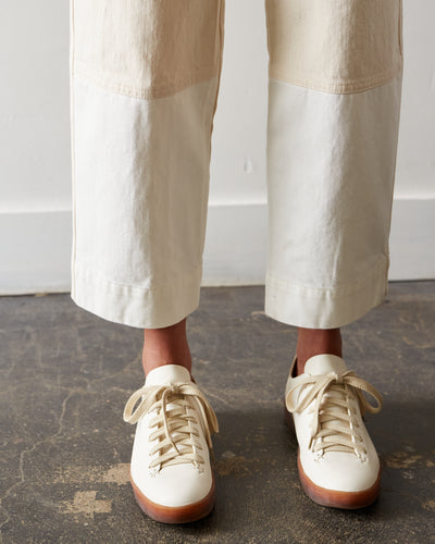 Micaela Greg Seamed Jean, CreamWhite