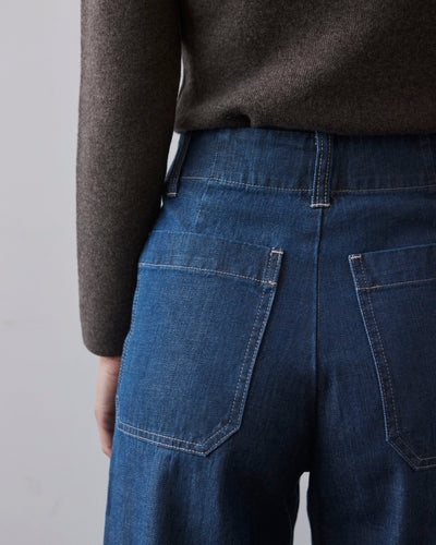 Micaela Greg Seamed Jean, Steel Blue