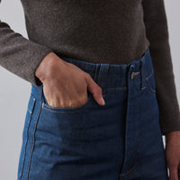 Micaela Greg Seamed Jean, Steel Blue