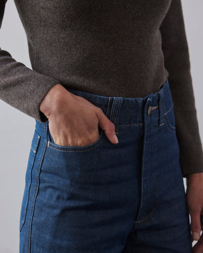 Micaela Greg Seamed Jean, Steel Blue