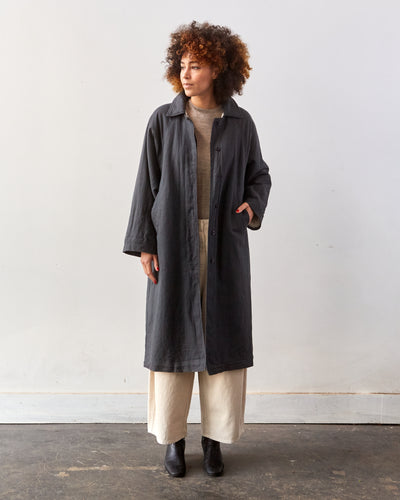 Micaela Greg Sherpa Lined Trench Coat, Charcoal