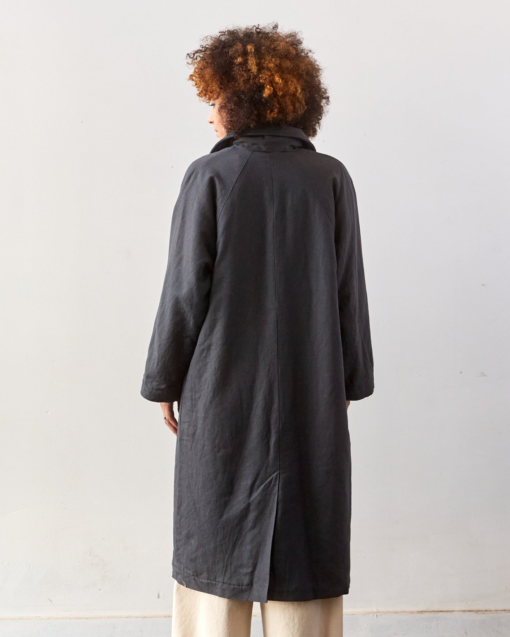Micaela Greg Sherpa Lined Trench Coat, Charcoal