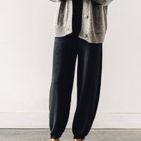 Micaela Greg Taper Sweatpants, Melange Black