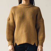 Micaela Greg Notched Hem Sweater