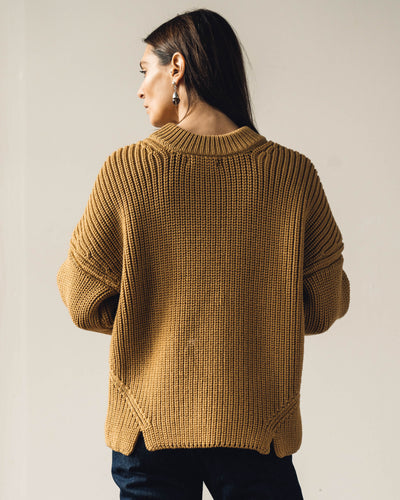 Micaela Greg Notched Hem Sweater, Ochre