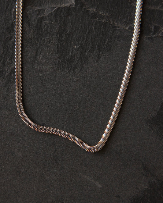 Mirta Bold Curve Necklace, Sterling Silver